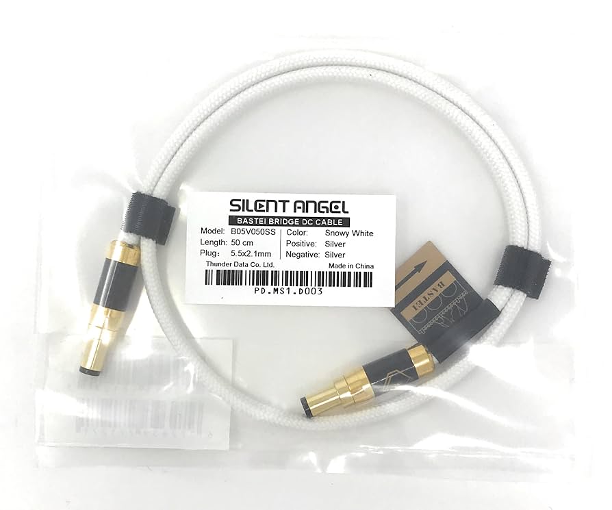 B05V050SS サイレントエンジェル アップグレードDCケーブル Amazon.co.jp: Silent Angel B05V050SS Snowy White